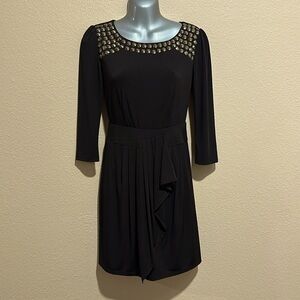GIANNI BINI Studded Little Black Dress, Size XS, EUC
